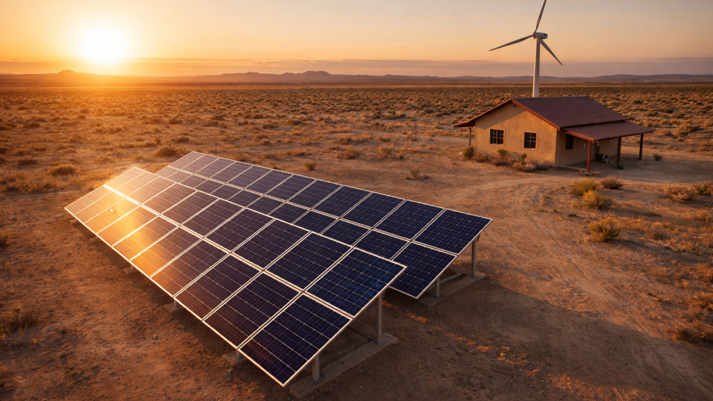 Off Grid Solar Installation