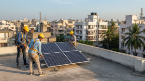 Roof Top Solar Panel Installation